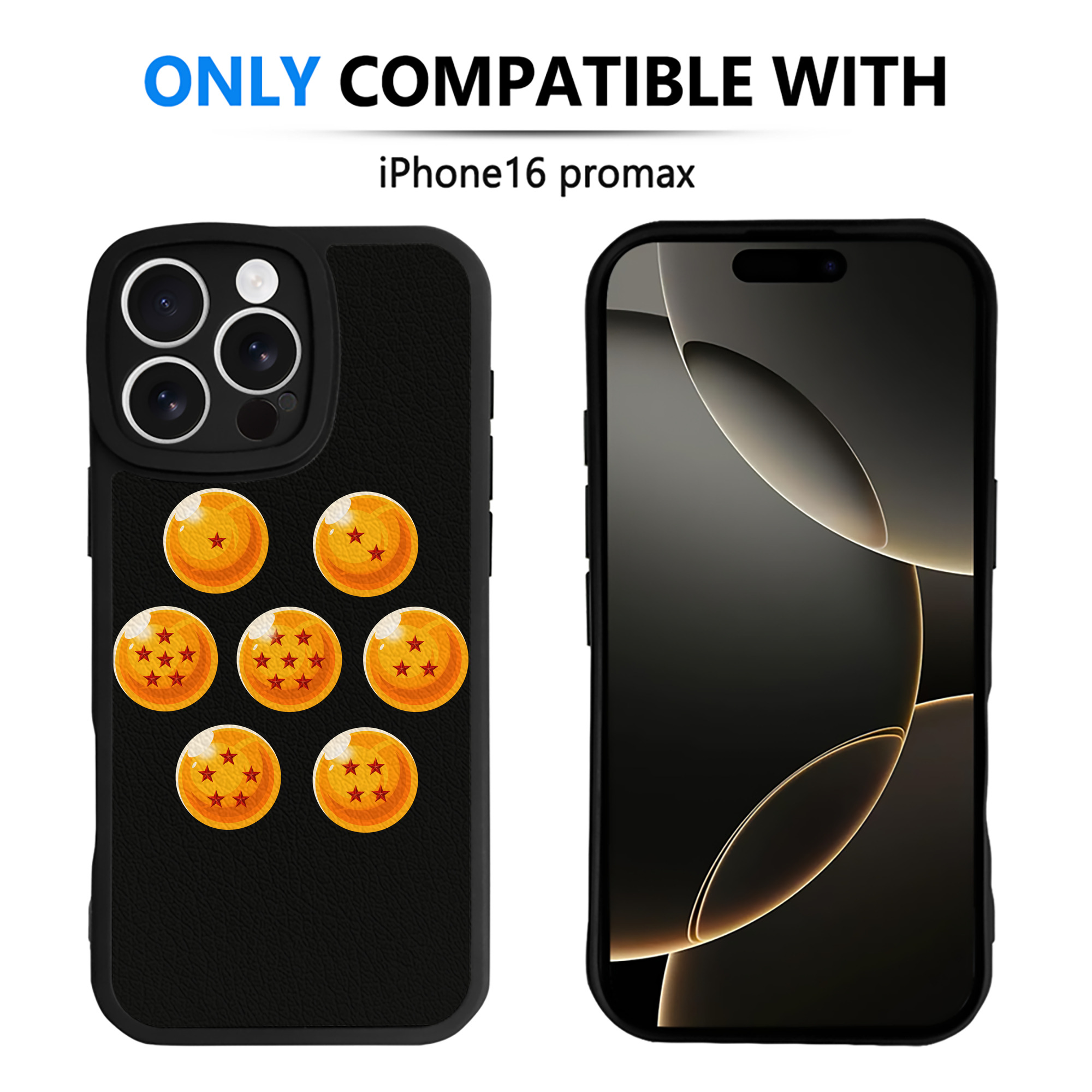 （画像用） ドラゴンボール DRAGON BALL 【iPhone 16シリーズ対応】シリコンスマホケース（レザー調） 材質：シリコン